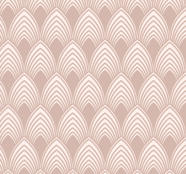 Vintage geometrisch ontwerp behang roze - TenStickers