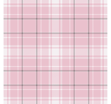 Roze en grijs schots patroon behang vierkant - TenStickers