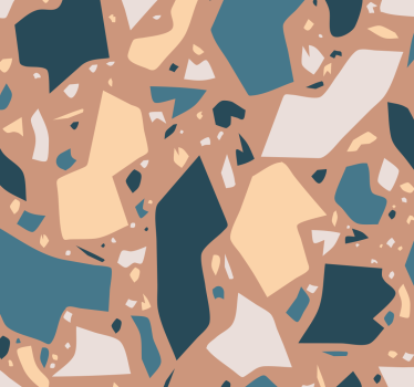 Abstracte vormenfusie behang patronen - TenStickers