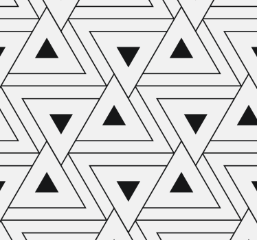 Driehoekig patroon geometrisch behang - TenStickers