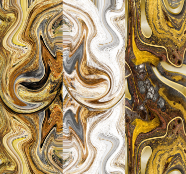 Abstract behang met mooie vormen - TenStickers