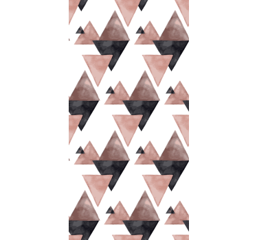 Behang geometrisch driehoek - TenStickers