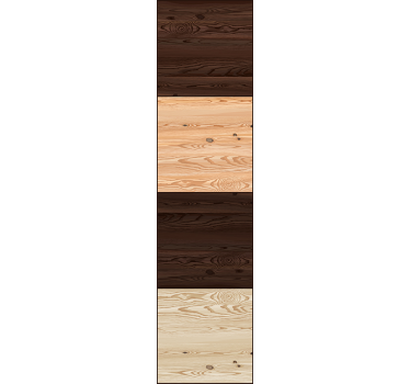 Behang met print hout structuur dambord - TenStickers