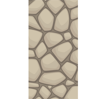 Slaapkamer behang met beige natuursteen - TenStickers