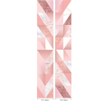 Behang marmer Roze marmeren textuur - TenStickers
