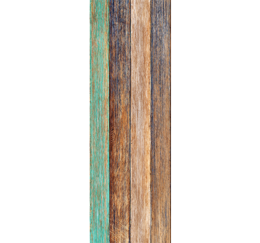 Kleurrijk verweerd ontwerp hout behang - TenStickers