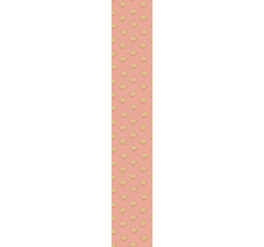 Elegant schelppatroon behang roze - TenStickers