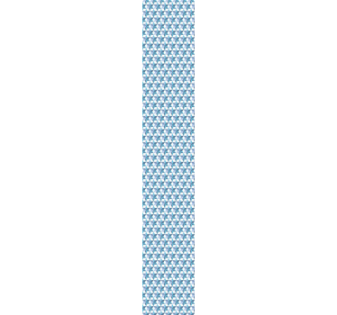 Blauwe vormen arrangement geometrisch behang - TenStickers