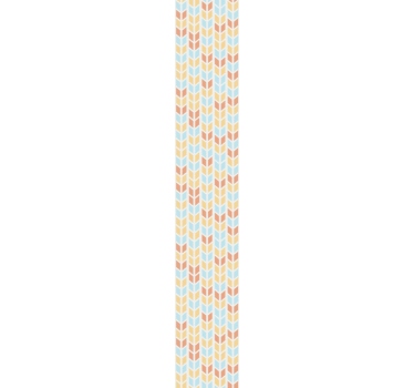 Blauwe en beige pijlen geometrisch behang - TenStickers