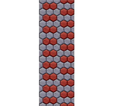 Zeshoekige harmonie geometrisch behang - TenStickers