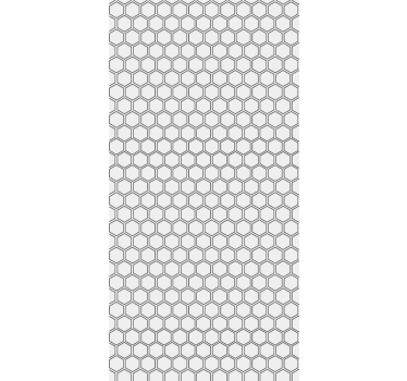 Geometrische zeshoeken patroon behang - TenStickers