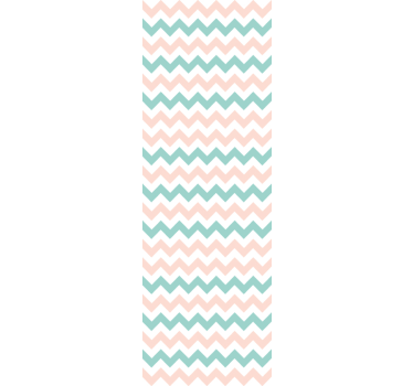 Decor met chevronpatroon geometrisch behang - TenStickers