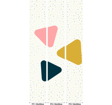 Behang geometrisch Driehook Patroon - TenStickers