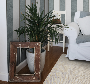 Vinyl behang betonlook wit en beton verticale lijnen - TenStickers