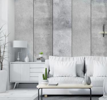 Getextureerde cementmuur betonlook behang - TenStickers