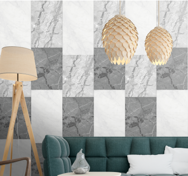 Elegante grijze adering marmeren behang - TenStickers