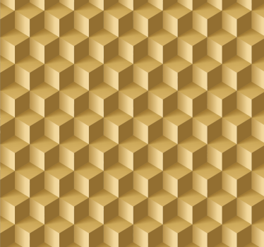 Beige kubusstructuur 3d behang - TenStickers