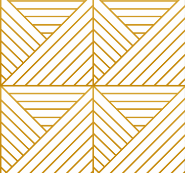Gouden geometrische lijnen behang woonkamer - TenStickers