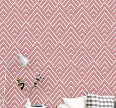 Abstract chevronpatroon geometrisch behang - TenStickers
