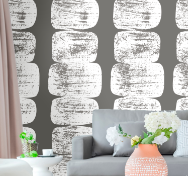 Abstract lijnen ontwerp behang print - TenStickers