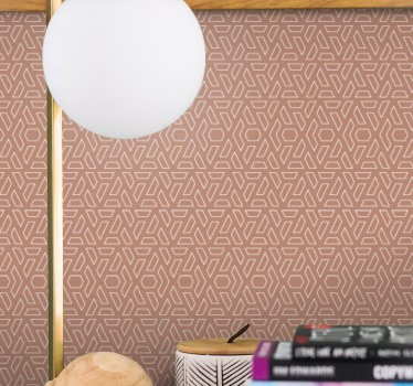 Abstract vormpatroon geometrisch behang - TenStickers