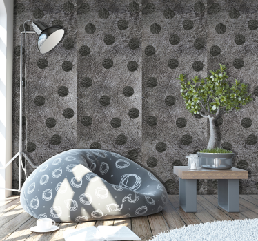 Abstracte cirkelvormige motieven Behang print - TenStickers