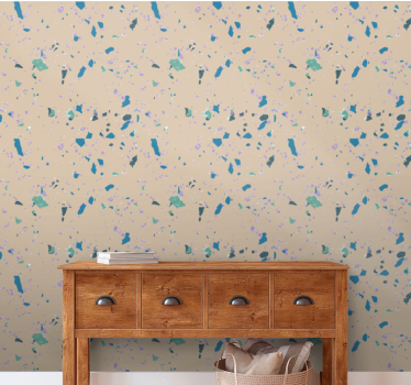 Abstract terrazzopatroon behang print - TenStickers