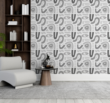 Abstracte geometrische vormen geometrisch behang - TenStickers
