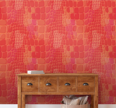 Abstracte krokodil behang print - TenStickers