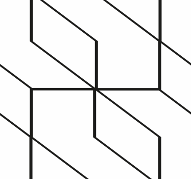 Abstracte lijnvormen geometrisch behang - TenStickers