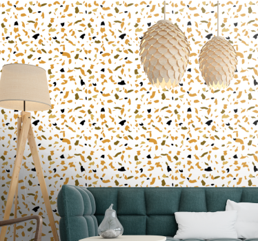 Abstracte terrazzovormen behang print - TenStickers
