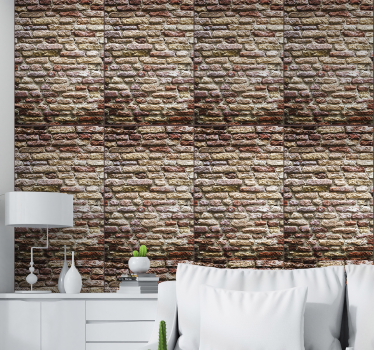 Stenen getextureerd behang - TenStickers