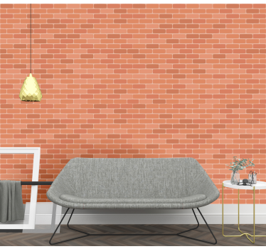 Bakstenen behang met steenmuur effect - TenStickers