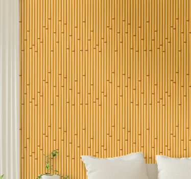 Bamboe stokjes lay-out behang print - TenStickers