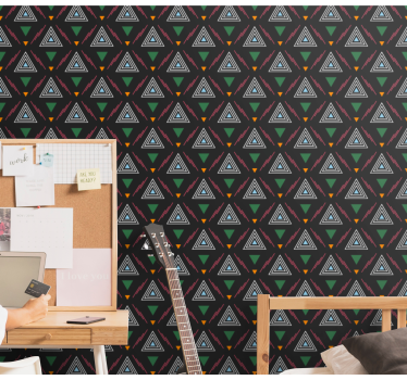 Behang driehoeken triad harmonie - TenStickers