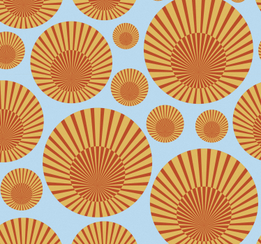 70's zonneschijn behang woonkamer - TenStickers