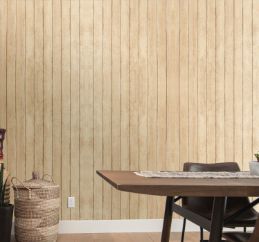 Behang hout Lichte ruwe en versleten houten planken - TenStickers