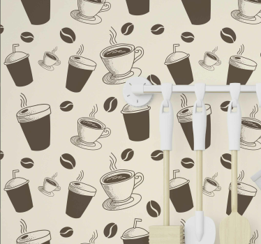 Behang keuken Kopje koffie - TenStickers