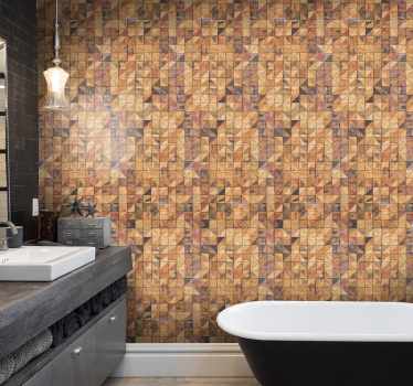 Behang met vintage stenen - TenStickers