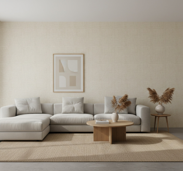 Behang patronen beige raffia - TenStickers