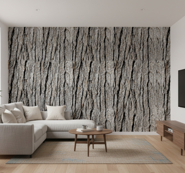 Hout behang realistisch boomstam patroon - TenStickers