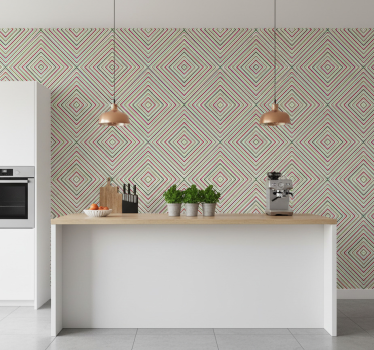 Behang print geometrisch gestileerde vormen - TenStickers