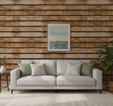 Behang print houten pallet - TenStickers