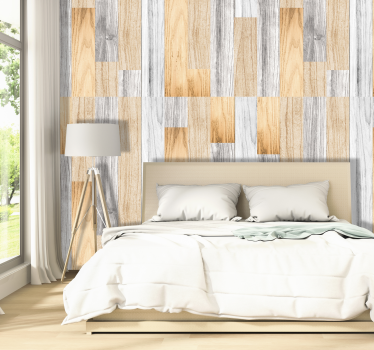Behang met print Houten textuur - TenStickers