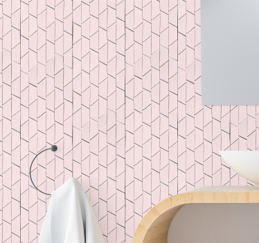 Behang roze met een textuurmotief - TenStickers
