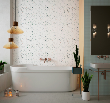 Behang steen Witte terrazo - TenStickers