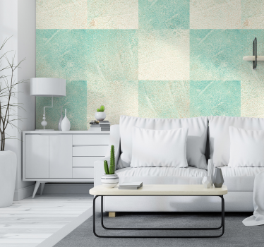 Vinyl behang betonlook beton blokken donker grijs - TenStickers