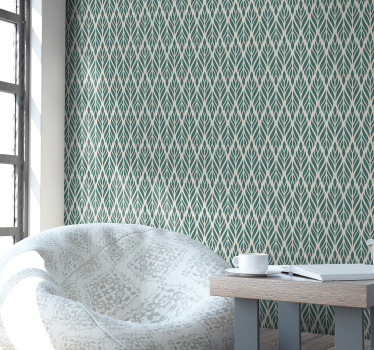 Bladgeometrie geometrisch behang - TenStickers
