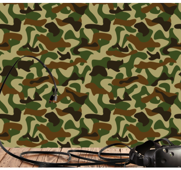 Camouflagepatroon behang patronen - TenStickers