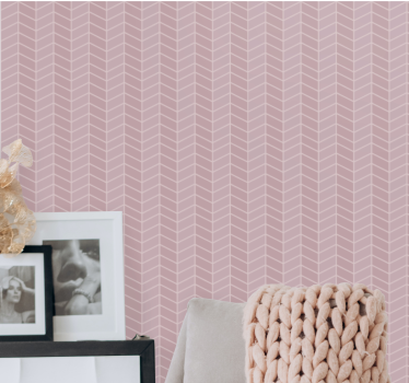 Chevron eenvoudig motief geometrisch behang - TenStickers